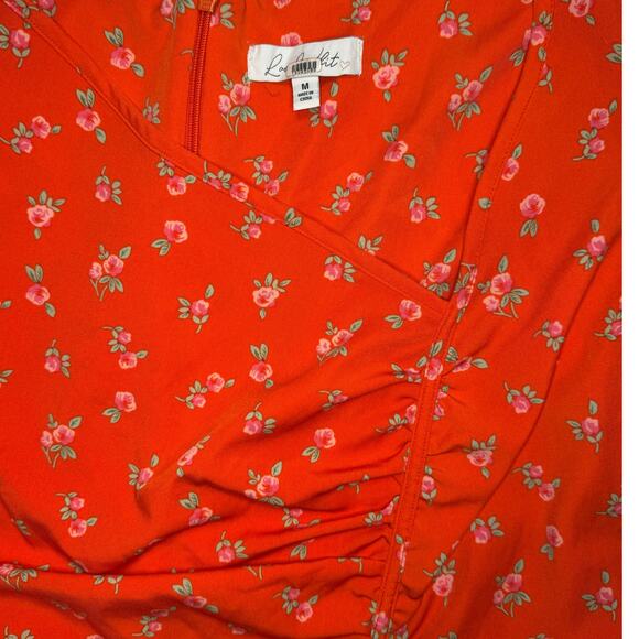 Love, Whit by Whitney Port Red Printed Dress - Size Medium - Picture 5 of 7